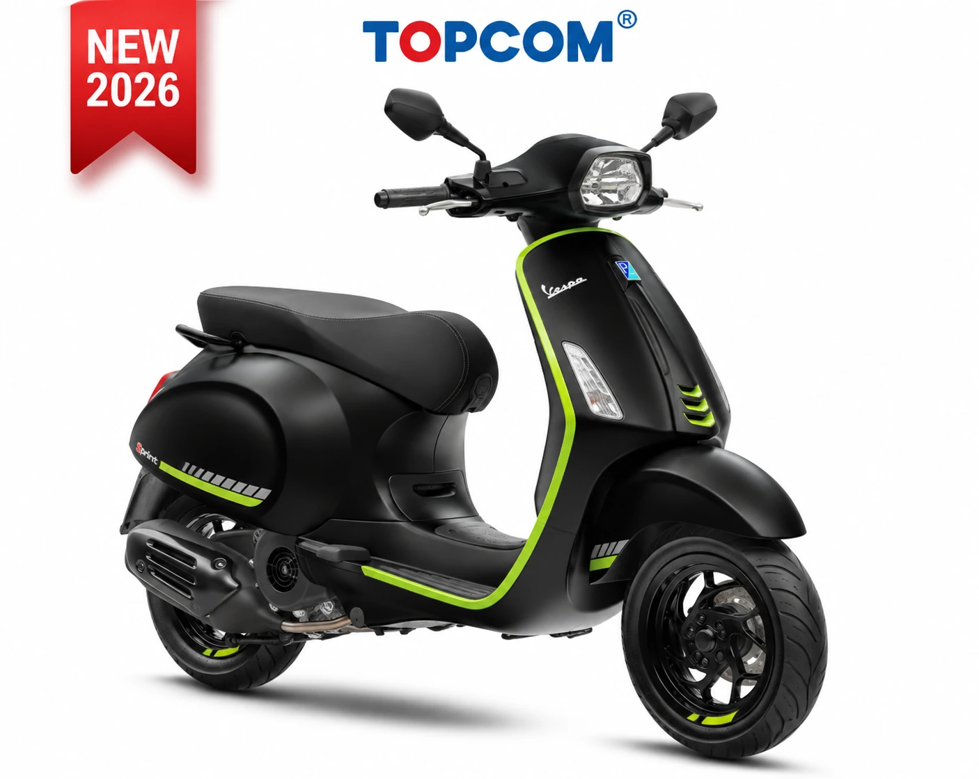 Vespa Sprint Tech Black Covinton