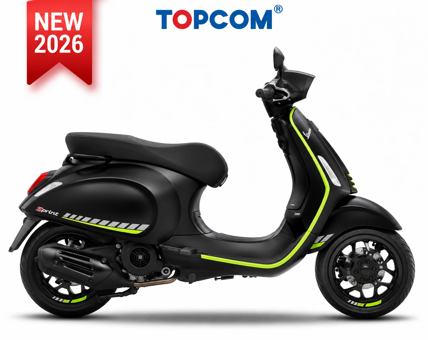 Vespa Sprint Tech Black Covinton