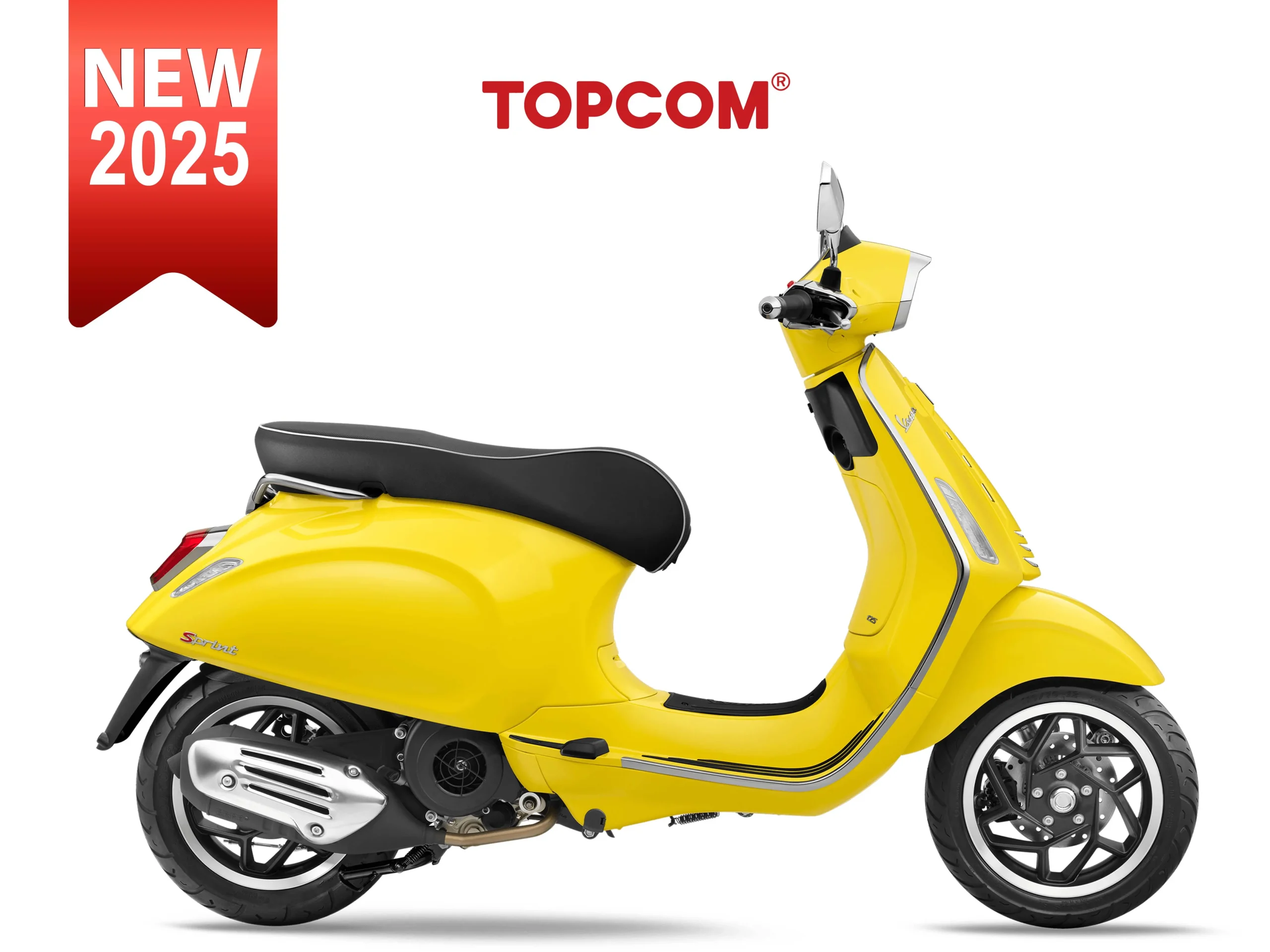 Vespa Sprint 2025 Tiêu Chuẩn 125cc Yellow Curioso