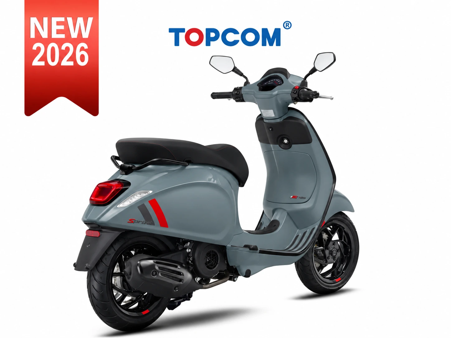 topcom_scooter_new_2026 Vespa Sprint S 150cc Grey Intrepido