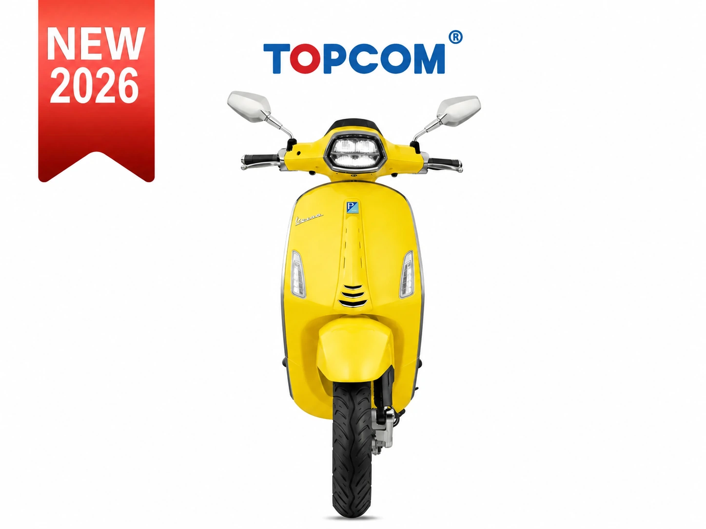 topcom_vespa_front_new_2026 vespa sprint 125cc yellow curioso