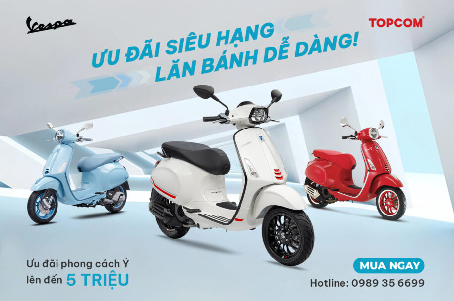 Uu dai doc quyen len den 5tr khi mua vespa