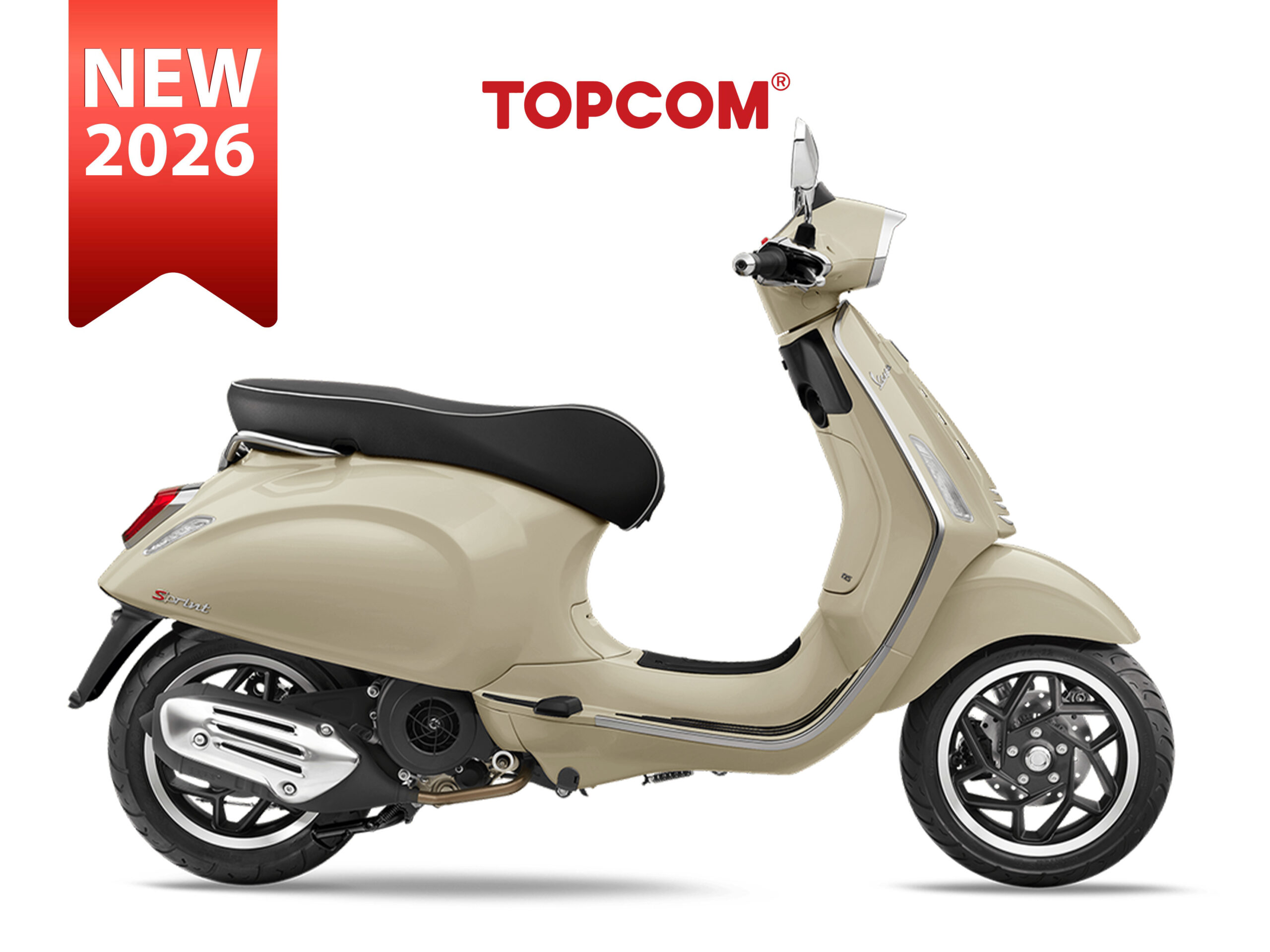 Vespa Sprint 2025 Tiêu Chuẩn 125cc Beige Avvolgente