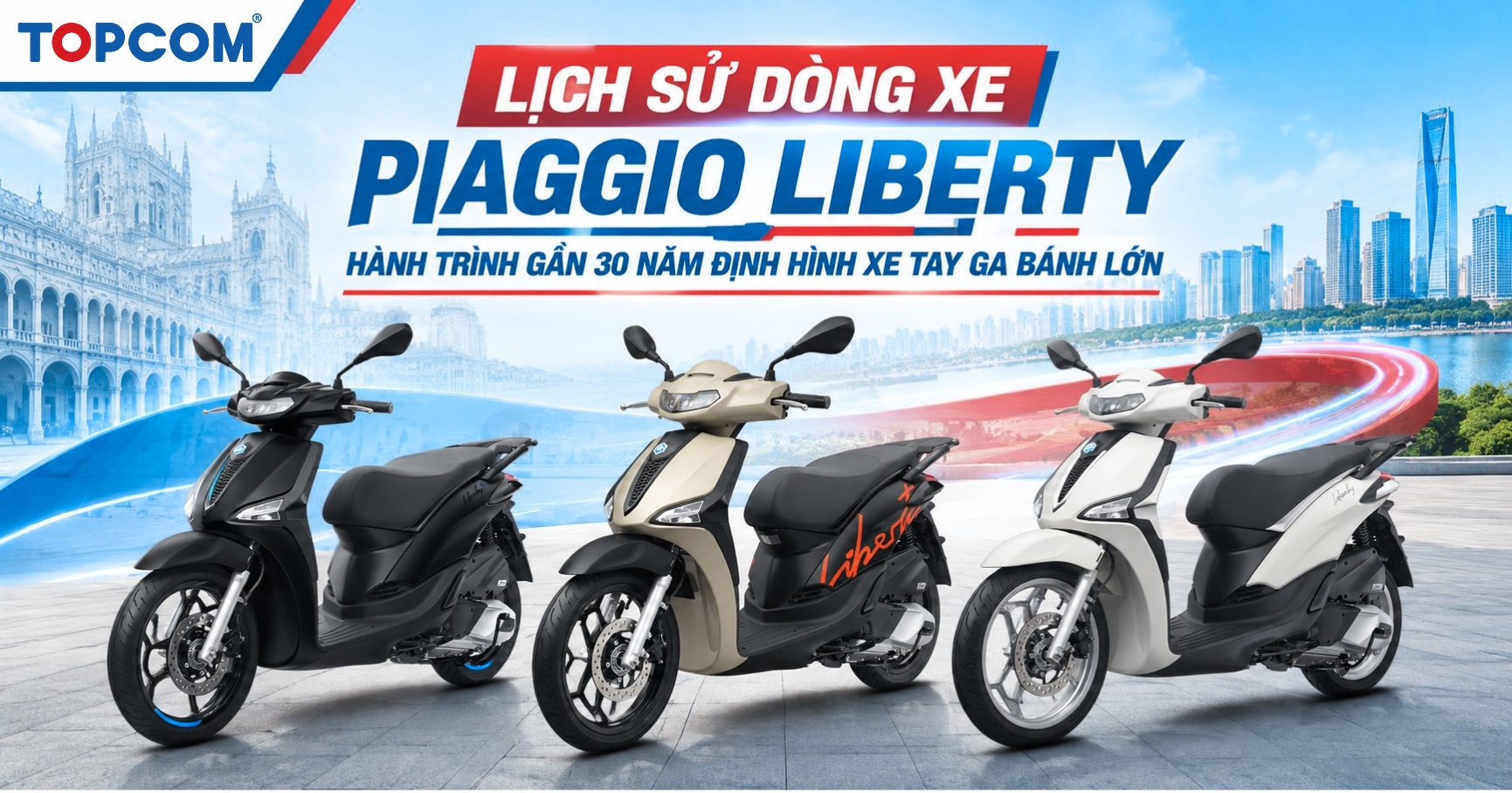 Lịch sử dòng xe Piaggio Liberty_ Hành trình gần 30 năm định hình xe tay ga bánh lớn