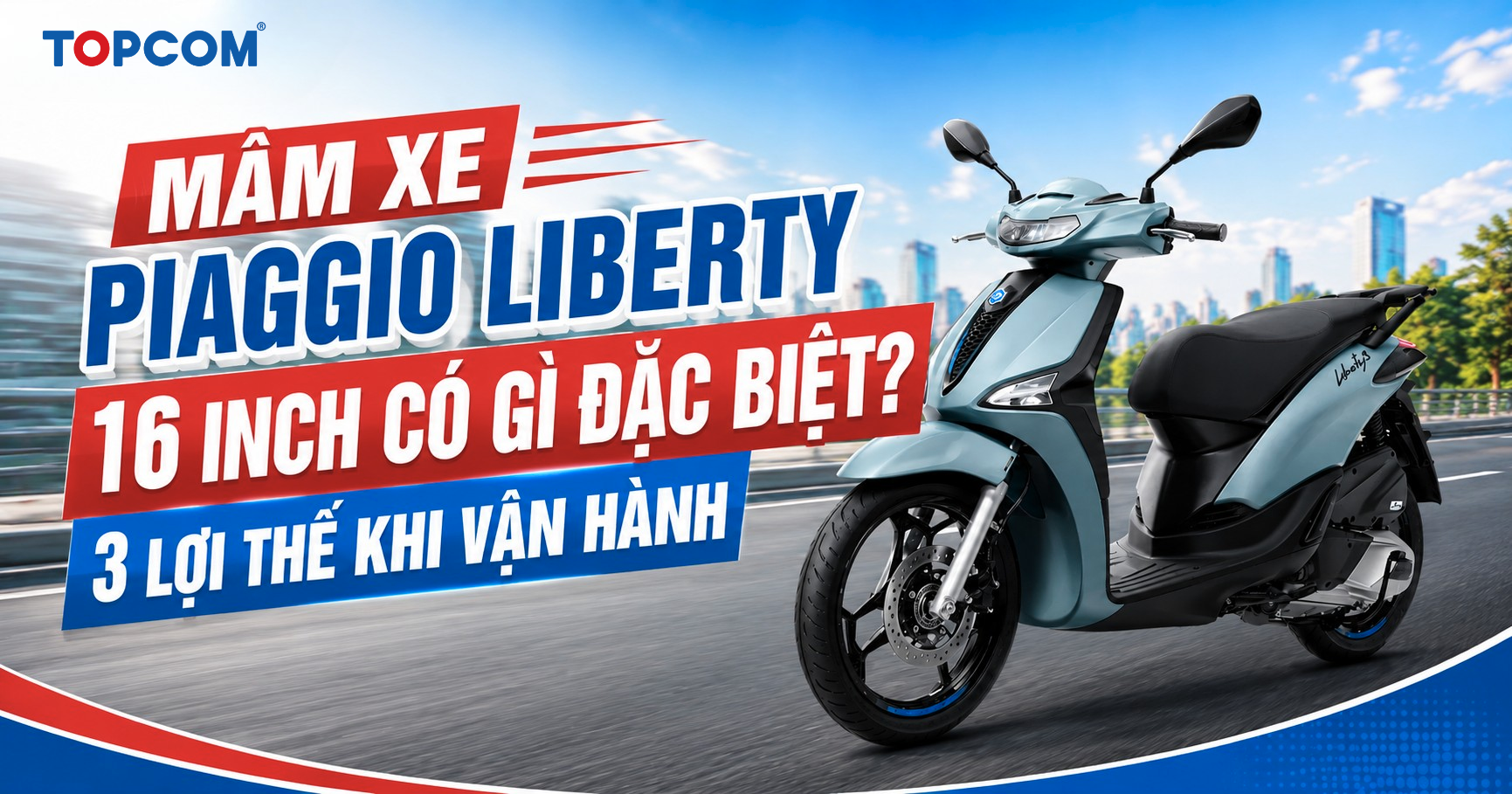 Mâm xe Piaggio Liberty 16 inch có gì đặc biệt