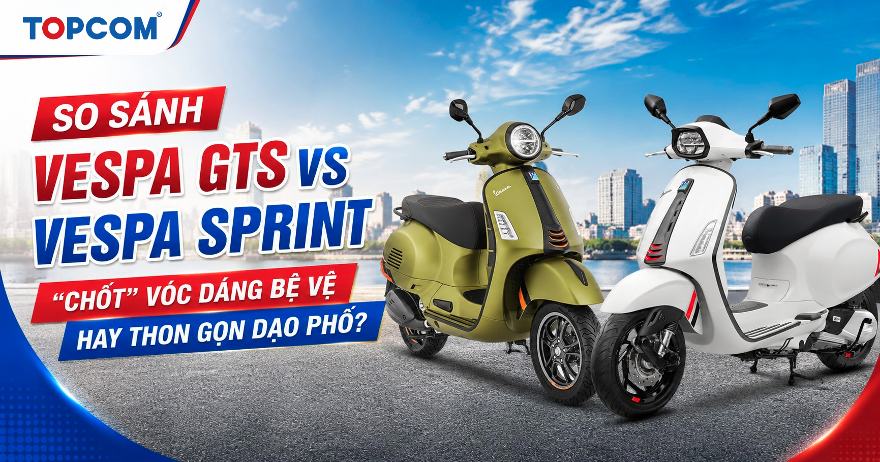 So sánh Vespa GTS và Vespa Sprint