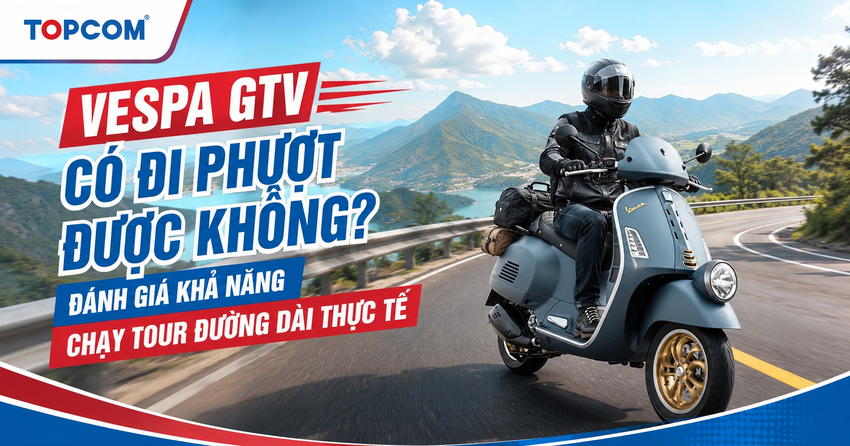 Vespa GTV có đi phượt được không